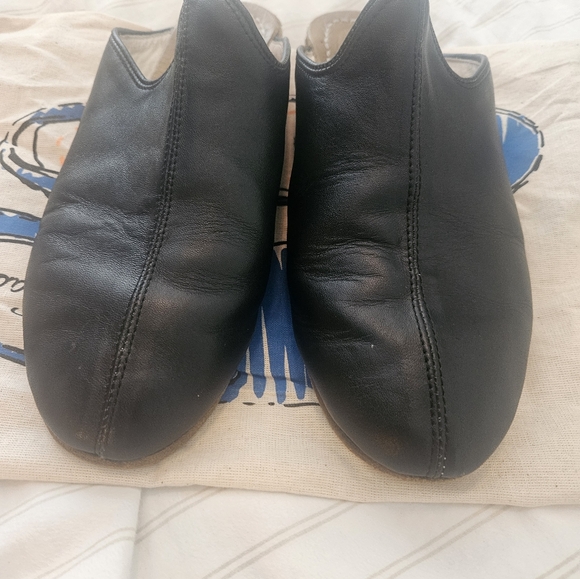 Black leather sabah baba size 41 - Picture 1 of 8